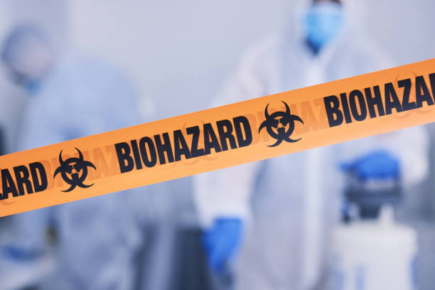 Professional Biohazard Cleanup technician working in Bridgewater, MA